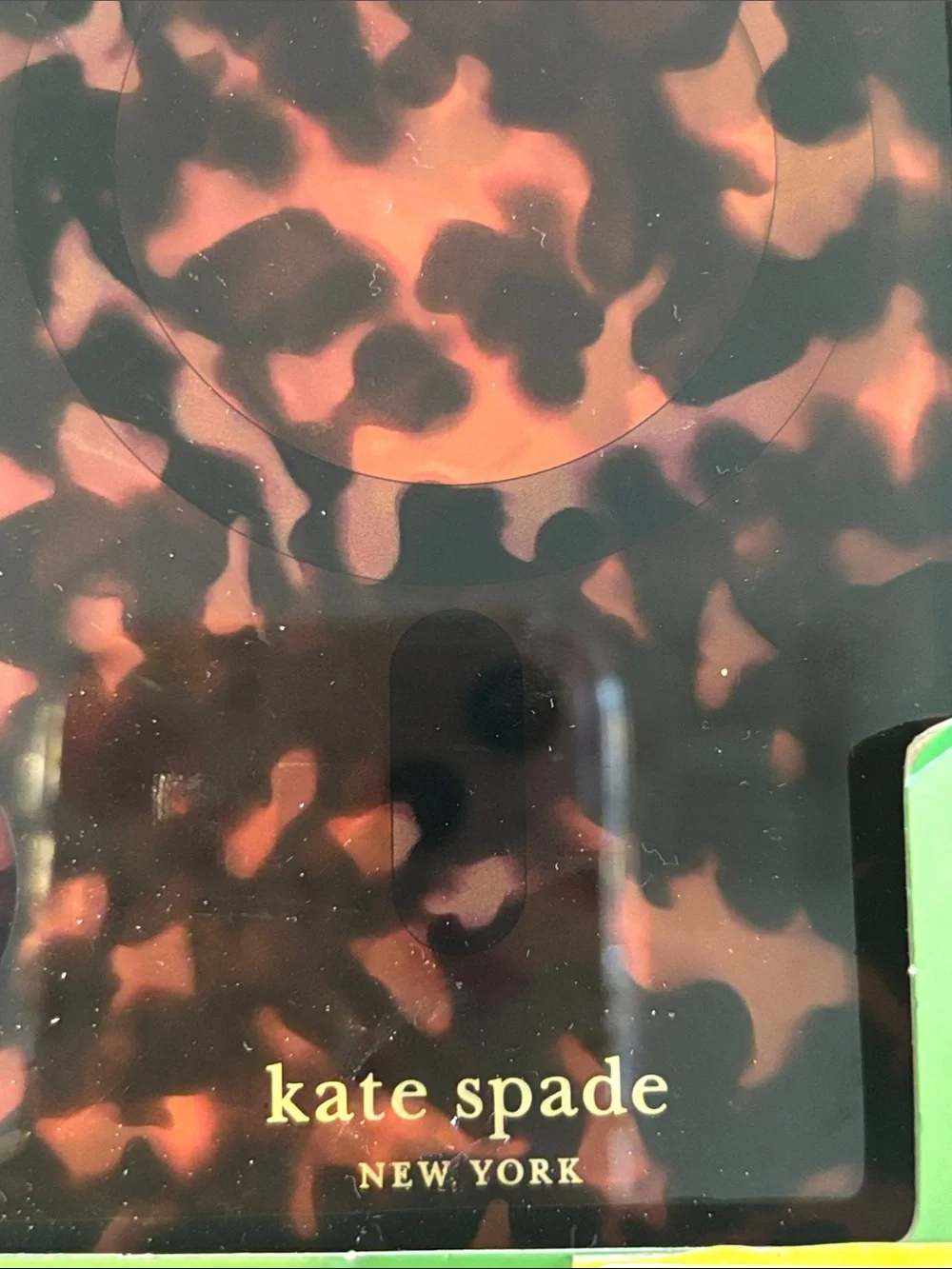kate spade Black and Brown Tortoiseshell iPhone Case